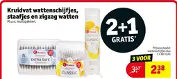 Kruidvat Kruidvat Wattenschijfjes, Staafjes en Zigzag Watten aanbieding