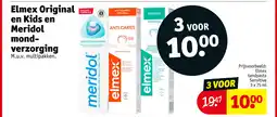 Kruidvat Elmex Original en Kids en Meridol mondverzorging aanbieding