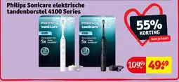 Kruidvat Philips Sonicare elektrische tandenborstel 4100 Series aanbieding