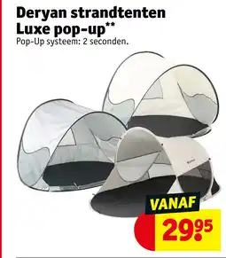 Kruidvat Deryan strandtenten luxe pop-up aanbieding
