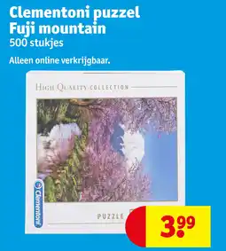 Kruidvat Clementoni puzzel Fuji mountain aanbieding