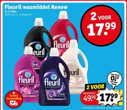 Kruidvat Fleuril wasmiddel Renew aanbieding