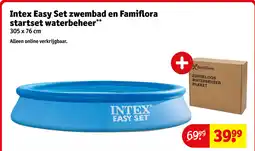 Kruidvat Intex easy set zwembad en famiflora startset waterbeheer aanbieding