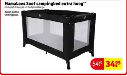Kruidvat MamaLoes Soof campingbed extra hoog aanbieding