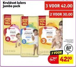 Kruidvat Kruidvat luiers jumbo pack aanbieding