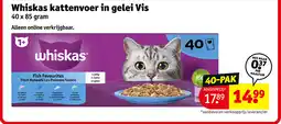 Kruidvat Whiskas kattenvoer in gelei Vis aanbieding