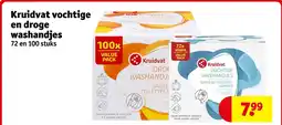 Kruidvat Kruidvat vochtige en droge washandjes aanbieding