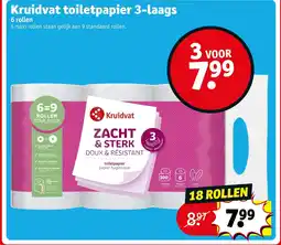 Kruidvat Kruidvat toiletpapier 3-laags aanbieding