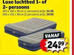 Kruidvat Luxe luchtbed 1 of 2 persoons aanbieding