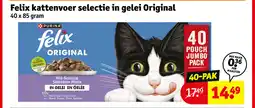Kruidvat Felix kattenvoer selectie in gelei Original aanbieding