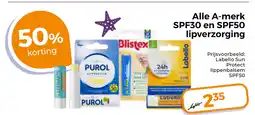 Trekpleister Alle A-merk SPF30 en SPF50 aanbieding