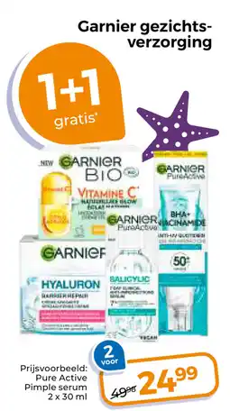 Trekpleister Garnier gezichtsverzorging aanbieding