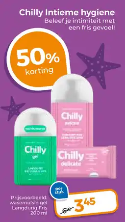 Trekpleister Chilly Intieme hygiene aanbieding