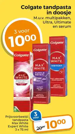 Trekpleister Colgate tandpasta in doosje aanbieding