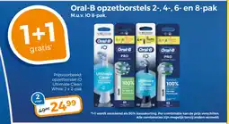 Trekpleister Oral-B opzetborstels 2-, 4-, 6- en 8-pak aanbieding