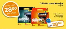 Trekpleister Gillette navulmesjes aanbieding