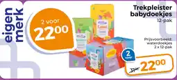 Trekpleister Trekpleister babydoekjes aanbieding
