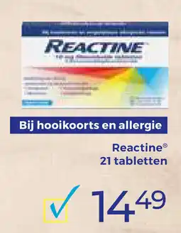 Trekpleister Reactine aanbieding