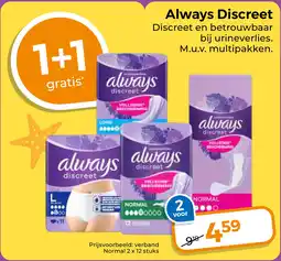 Trekpleister Always Discreet aanbieding