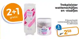 Trekpleister Trekpleister wattenschijfjes en staafjes aanbieding