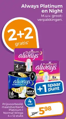 Trekpleister Always Platinum en Night aanbieding