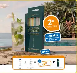 Trekpleister Glazen rietjes aanbieding