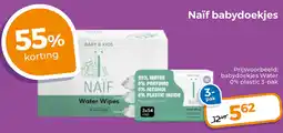 Trekpleister Naïf babydoekjes aanbieding