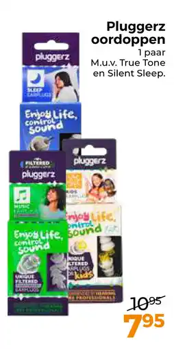 Trekpleister Pluggerz oordoppen aanbieding