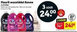 Kruidvat Fleuril Wasmiddel Renew aanbieding