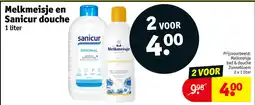 Kruidvat Melkmeisje en Sanicur Douche aanbieding