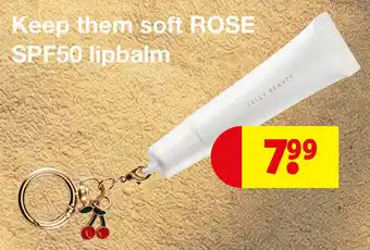 Kruidvat Keep Them Soft Rose SPF50 Lipbalm aanbieding