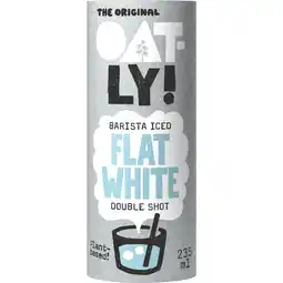 Dirk Oatly Ijskoffie barista iced flat white aanbieding