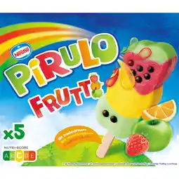 Dirk Nestlé Waterijs pirulo frutti 5 st aanbieding