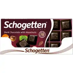Dirk Schogetten Chocoladereep pure chocolade hazelnoot aanbieding