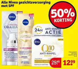 Kruidvat Alle Nivea Gezichtsverzorging Met SPF aanbieding