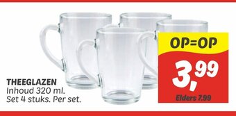 Dekamarkt Theeglazen aanbieding