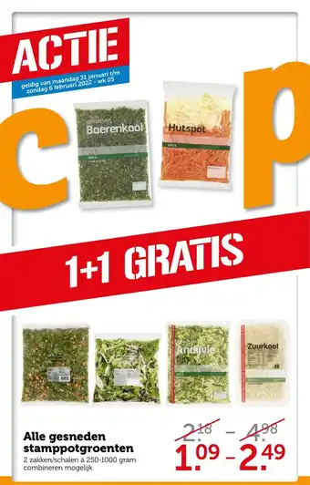 Coop Alle gesneden stamppotgroenten aanbieding