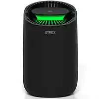 Bol.com Strex Luchtontvochtiger - Compact en Stil - Mini Luchtontvochter - 600ml/dag - Zwart aanbieding