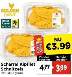 Vomar Voordeelmarkt Scharrel Kipfilet Schnitzels aanbieding