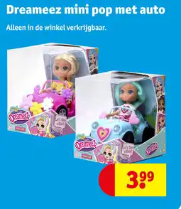 Kruidvat Dreameez mini pop met auto aanbieding