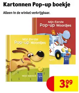 Kruidvat Kartonnen Pop-up boekje aanbieding