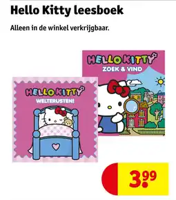 Kruidvat Hello Kitty leesboek aanbieding