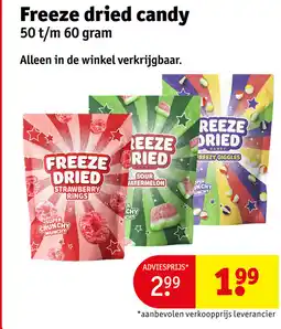 Kruidvat Freeze dried candy aanbieding