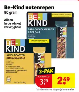 Kruidvat Be-Kind notenrepen aanbieding