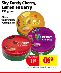Kruidvat Sky Candy Cherry, Lemon en Berry aanbieding