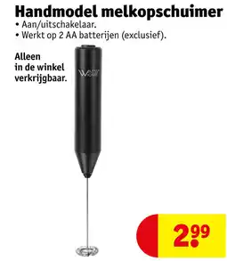 Kruidvat Handmodel melkopschuimer aanbieding