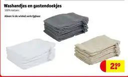 Kruidvat Washandjes en gastendoekjes aanbieding