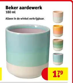 Kruidvat Beker aardewerk aanbieding