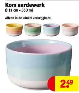 Kruidvat Kom aardewerk aanbieding