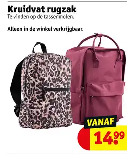 Kruidvat Kruidvat rugzak aanbieding